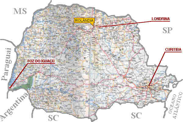 Mapa do Paran�